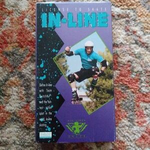 LICENSE TO SKATE In Line VHS 1991 PANTHEON HOME VIDEO Rare oop htf Vintage Vtg